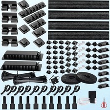 314 pcs Cable Management Kit Wire/Cord Organizer Zip Ties Clips PC Computer