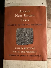 Ancient Near Eastern Texts Relating to the Old Testament 1969 Pritchard H2O DMG