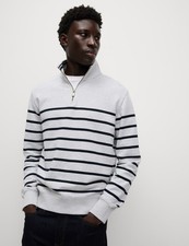 Marks & Spencer Mens Multi Coloured Cotton Striped Long sleeved Sweatshirt - M&S