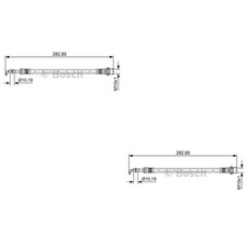 2x BOSCH Bremsschlauch hinten für Toyota Yaris _P9_ 1.0 VVT-i 1.3 SCP9_ NSP9_