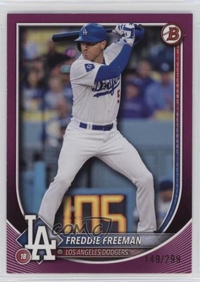 2025 Bowman Fuchsia /299 Freddie Freeman #5 1j9