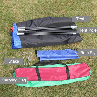 2 Person Zelt Kompakt Lüftungssystem Mit Einschicht Tür Outdoor Oxford Tuch