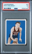 1948 BOWMAN #55 MAX ZASLOFSKY PSA 5