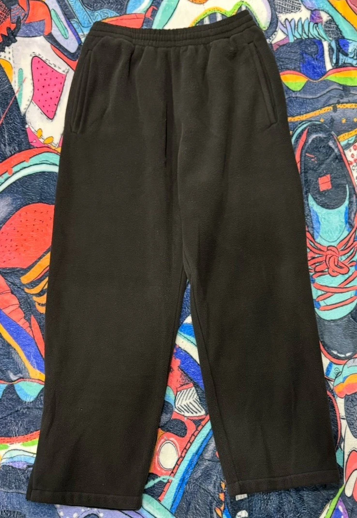 Felpa Yeezy Gap Engineered by Balenciaga in pile nera da uomo taglia media