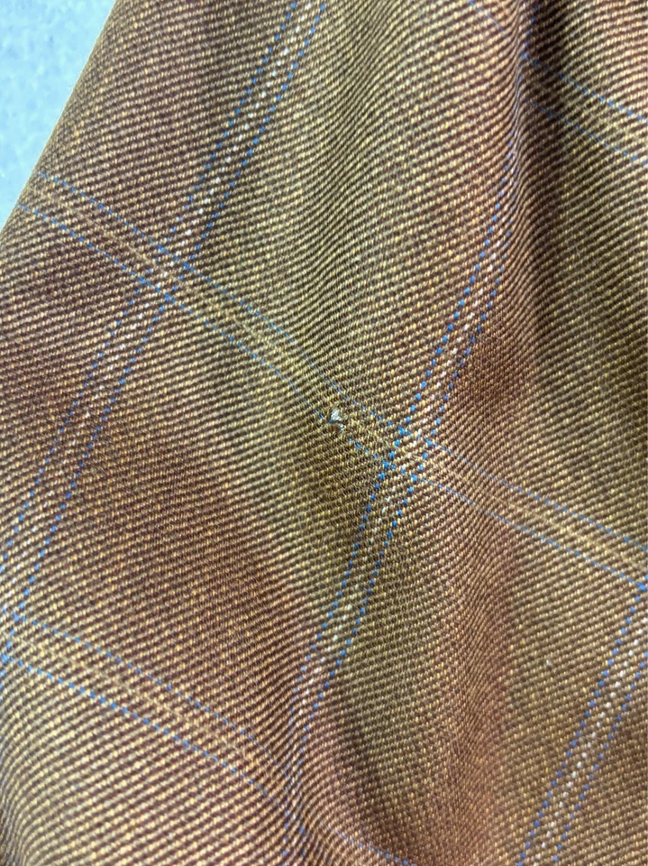 Vtg Y2K Canali 56L 46L Brown Windowpane Blazer Jacket Sport Suit Coat Italy - Image 4 of 4