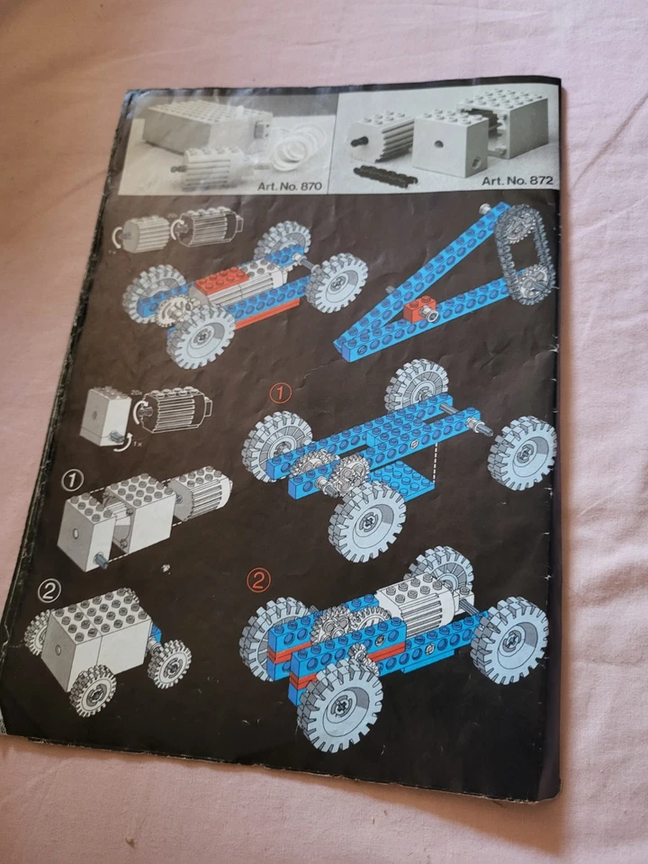 LEGO Technic Set 851 Tractor 164pc vintage Complete with 1977 instructions, photo 2 of 4