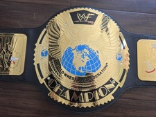 WWF Big Eagle Scratch Logo Tile Belt Official Replica 2001