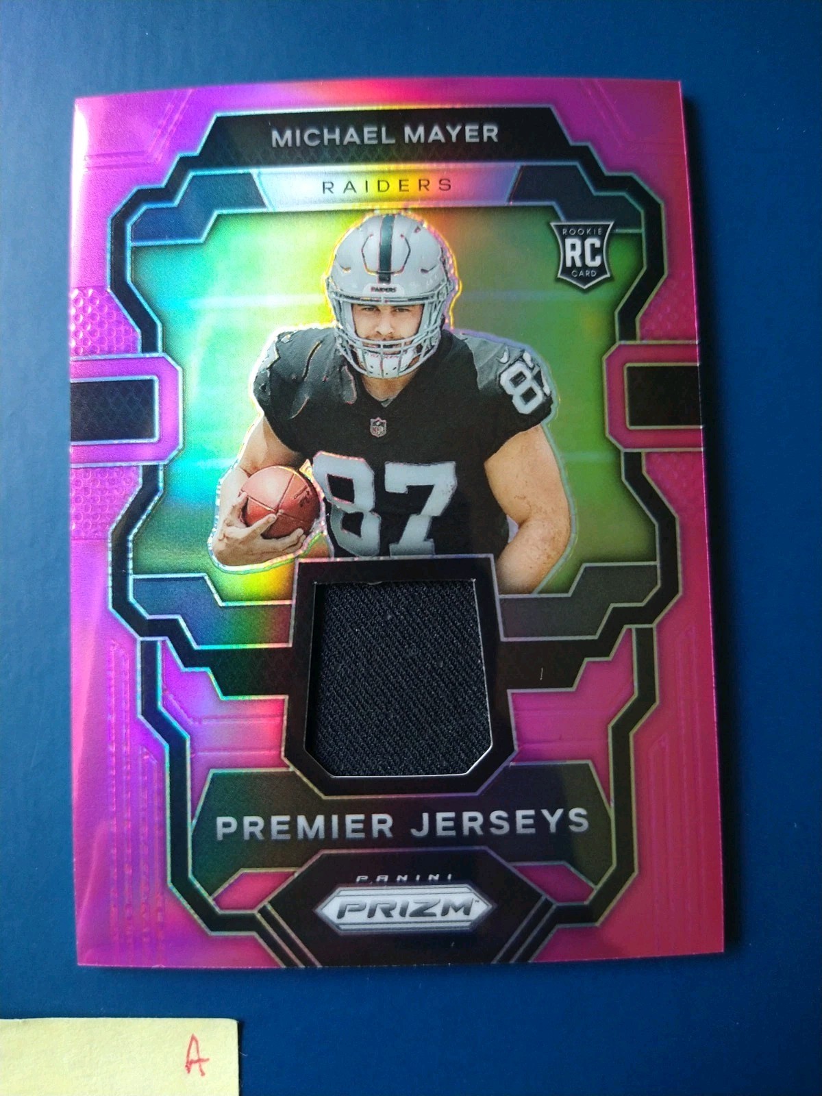 2023 Panini Prizm Premier Jerseys PINK Michael Mayer #PJ-MM Raiders Rookie RC