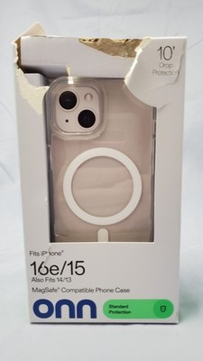 ONN MagSafe Compatible Phone Case iPhone 16e/15/14/13 -3 pack-