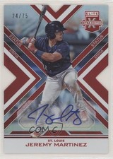 2016 Elite Extra Edition Status Red Die-Cut 24/75 Jeremy Martinez #179 Auto nd3