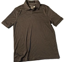 Perry Ellis Portfolio NWT Men's S Black No Button Polo Shirt