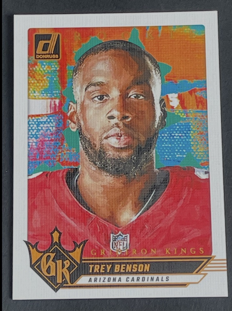 2024 Panini Donruss Trey Benson Rookie Gridiron Kings RC #14 Cardinals