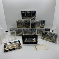 Lot 8 Maxell UD XL II C90 Cassette Tape Type II High Bias Japan clean J Cards 