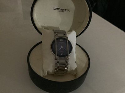 Raymond Weil Geneve Othello Diamantbesetzte Armbanduhr Damen-Herren