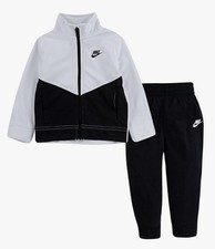 Nike Boy Full Zip Track Jacket  Jogger Pants 2pc Set Black/white Size 4t