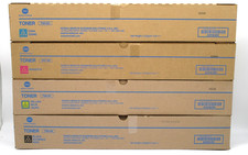 Genuine Konica Minolta TN619K, TN619Y, TN619M, TN619C Color Toner Full Set New 