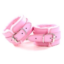ADJUSTABLE BONDAGE WRIST CUFF RESTRAINTS COUPLES TOY NEW PINK g7