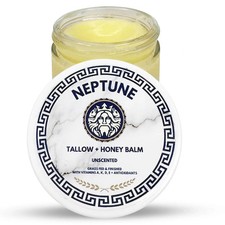 Neptune Tallow  Honey Anti-Aging Balm - With Manuka Honey, Grass Fed/Finished