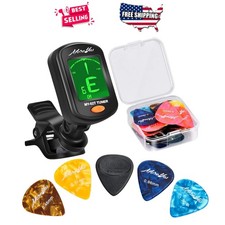Guitar Tuner Clip On Digital Chromatic for Acoustic Electric Bass Violin Ukul...