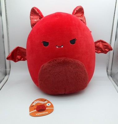 Squishmallows Valentine the red bat 10'' plush toy with tag