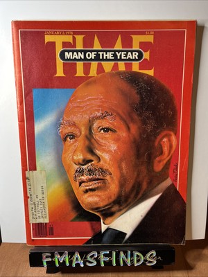 L3 1978 ANWAR SADAT MAN OF THE YEAR January 2 TIME Magazine 