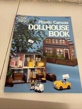 American School Of Needlework Plastic Canvas Dollhouse Book Pattern Book Vintage