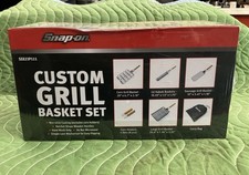 Snap On Tools BBQ CUSTOM GRILL BASKET SET SSX23P111 Gift NEW