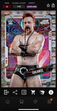 DIGITAL TOPPS WWE SLAM Sheamus COSMIC CHROME 25 SUPER RARE NUCLEUS Read