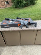 Lancer Tactical SPR Gen 2 M4 Interceptor AEG Airsoft Rifle - Grey  (‎LT-25T-G2)