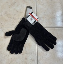 Isotoner Thinsulate Lined Gloves Soft Fuzzy Black Signature Women  s One Size NWT