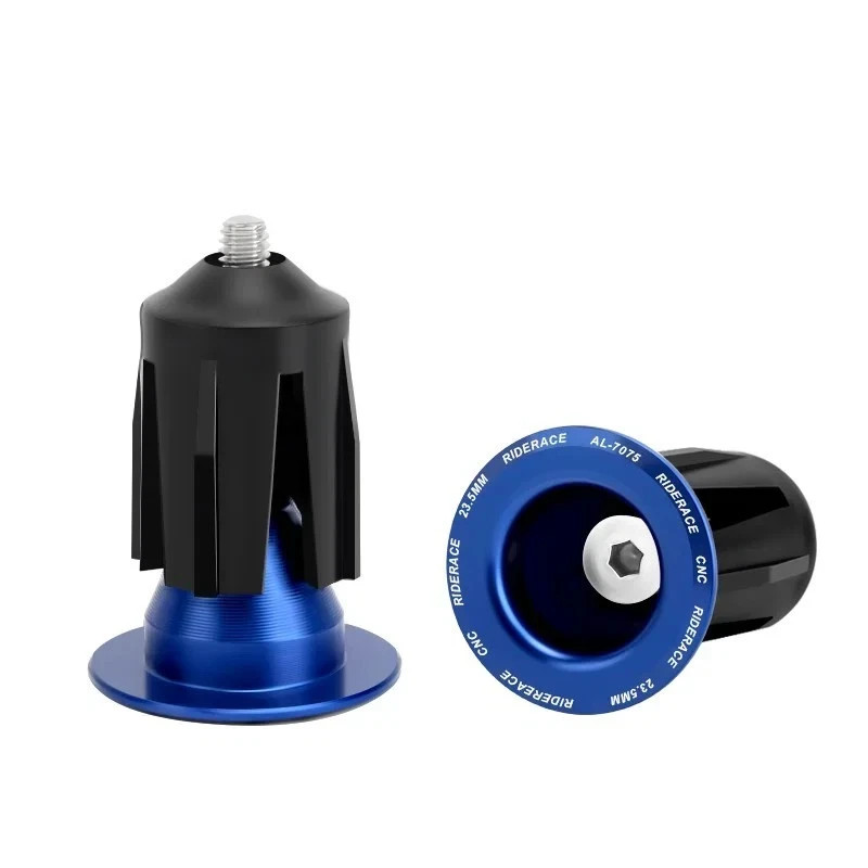 1 Pair Bike Handlebar End Plugs Aluminum Alloy Bar End Caps 