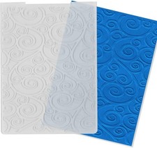 Embossing Folders for Card Making, Circle Leaves Design, 5.7x4.2 Inch