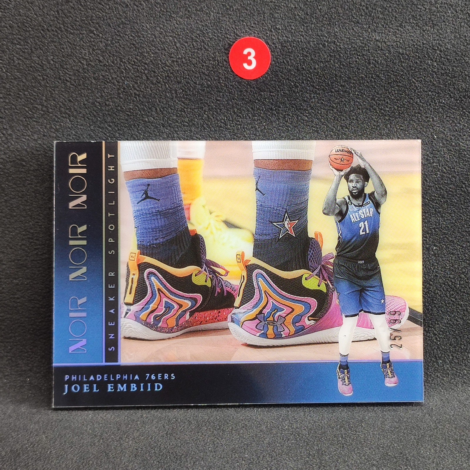 JOEL EMBIID 2023-24 Panini Noir SNEAKER SPOTLIGHT  /99 INSERT 76ERS MVP