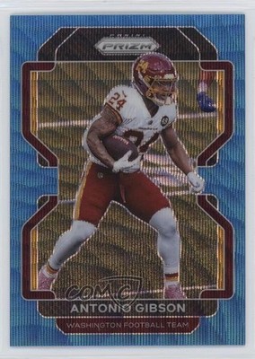 2021 Panini Prizm Blue Wave Prizm 135/199 Antonio Gibson #212 3hd