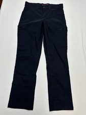 Wrangler Men's Regular Fit Tech Pants, Black, Size 3Ox29 Zip Pockets Upf 50