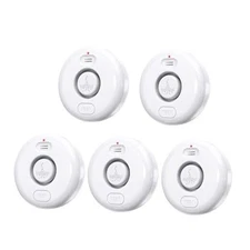 5 Pack Water Leak Alarm Detector, 120dB Loud Alert Water Sensor, IP66 
