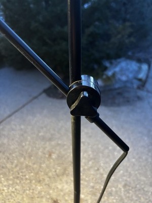 IKEA Vintage 80's Black Spotlight Adjustable Arm Floor Lamp Light