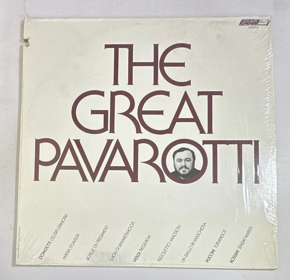Luciano Pavarotti ~ The Great Pavarotti 1977 Vinyl Lp Record Classical EX / EX - Image 2 of 4