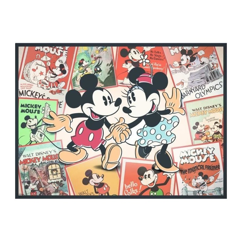 Puzzle 500 pièces Nathan Mickey Disney jeu d'observation et de concentration dès 12 ans