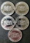 Lot of Five RMC 1oz Silver Rounds