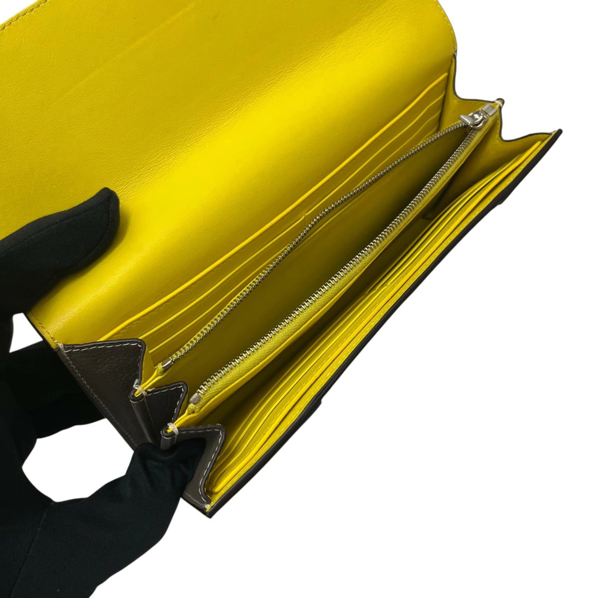 CELINE Large Flap Multi-Function Long Wallet Beige - image 4