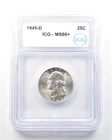 1945-D Washington Quarter MS66+ ICG *1782