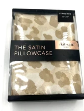 Kitsch Satin Pillowcase w/ Zipper Softer Than Silk Pillow Cases Wrinkle Free