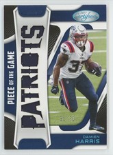 Damien Harris 2021 Panini Certified Piece of the Game Teal /50 Jersey #POG-DH