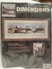 Dimensions Scenic Farm Mildred Sands Kratz Counted Cross Stitch #3841-NO NEEDLE
