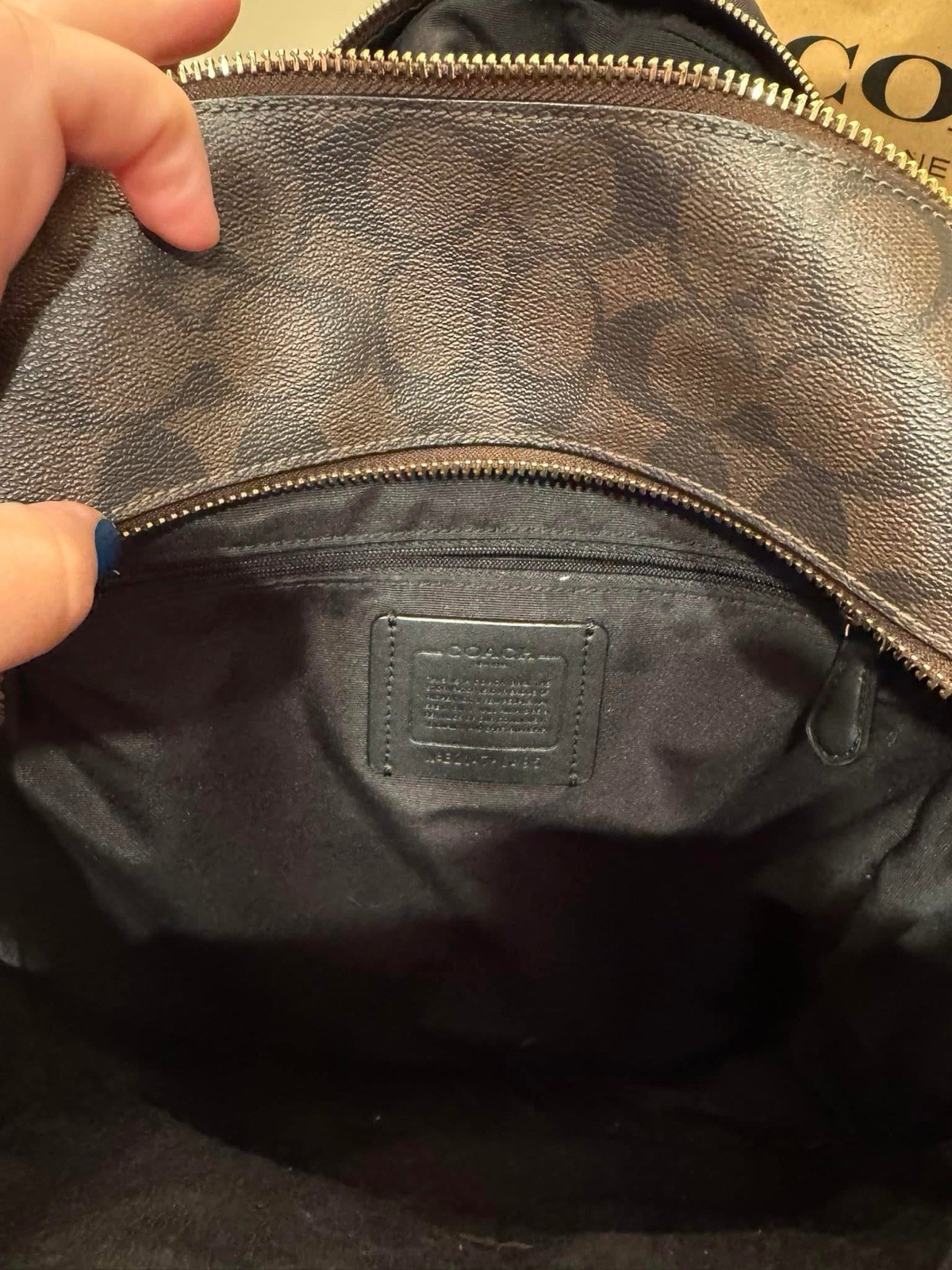 Double Zip Backpack Coach - image 4