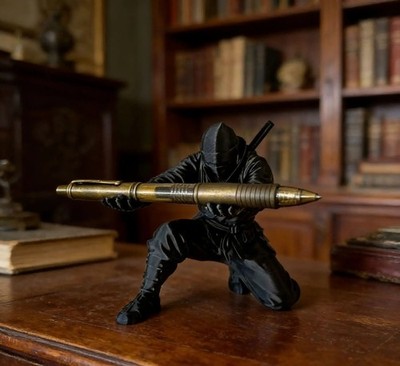 (9*7.8cm) 3D Printed Cool Organizer Ninja Pen Holder Miniature Pen Stand