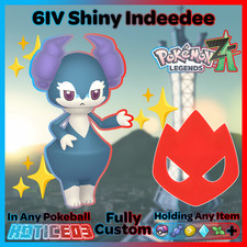 ✨ Shiny Alpha Indeedee Male 6IV + EVs ✨ Pokemon Legends ZA 🚀 Fast 🚀