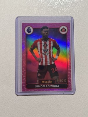 2025-26 Topps Merlin Premier League Simon Adingra Pink Sunderland /250 crs