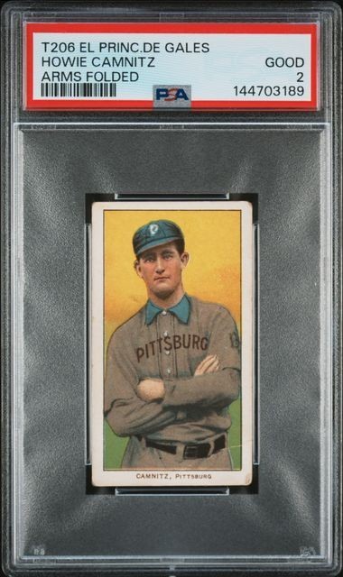 1909 T206 EL PRINCIPE DE GALES HOWIE CAMNITZ ARMS FOLDED (EPDG)  PSA 2